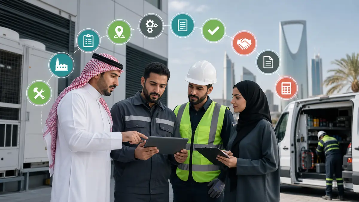 إدارة الصيانة والتشغيل والخدمة الميدانية في السعودية | Maintenance and field service operations in Saudi Arabia